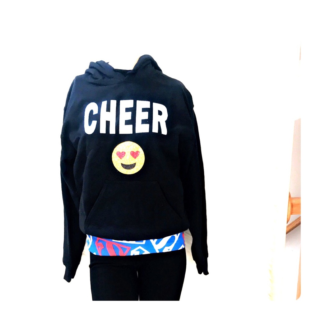 Cheer emoji hoodie/Sweatshirt for cheerleaders